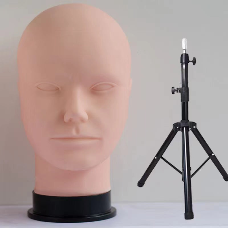 Bald Mannequin Head Male Professional Cosmetology For Wig Making, Display Wigs