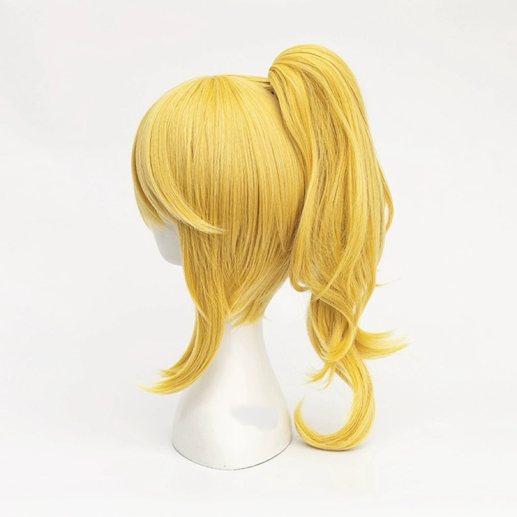 Super Mario Bowser Koopa Long Yellow Hair Basic Wig