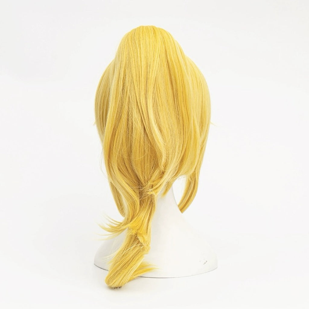 Super Mario Bowser Koopa Long Yellow Hair Basic Wig