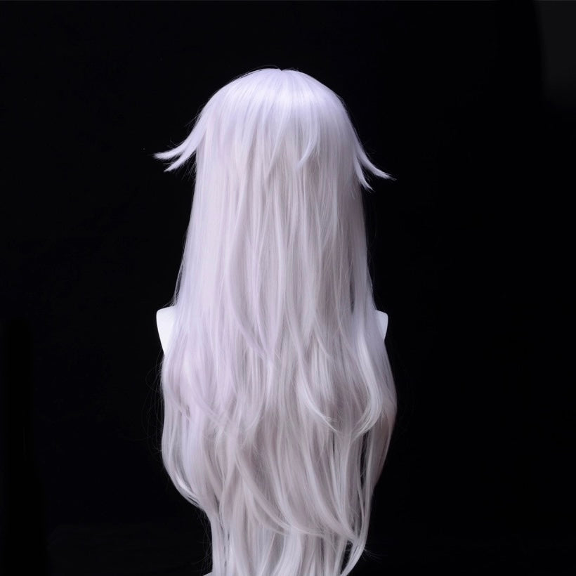 Super Mario Kingboo Lange silber-lila Haare Basic Perücke