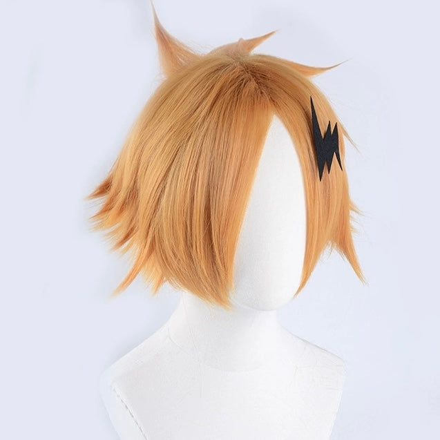 My Hero Academia Kaminari Denki Short Orange Hair Basic Wig