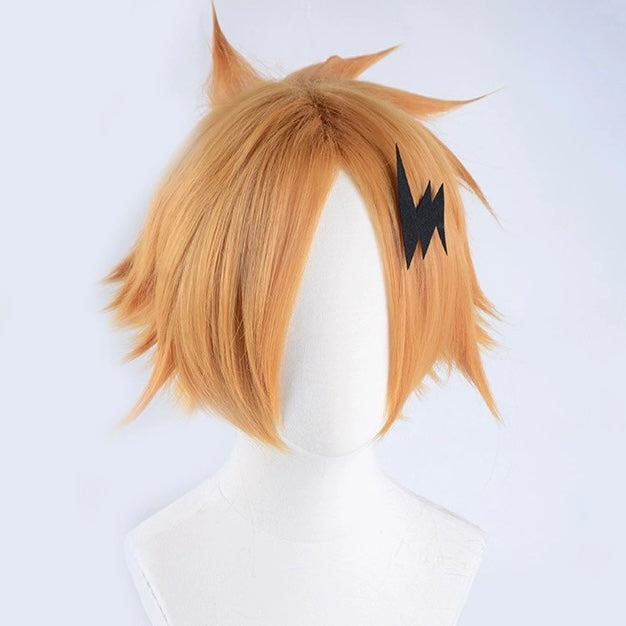 My Hero Academia Kaminari Denki Short Orange Hair Basic Wig