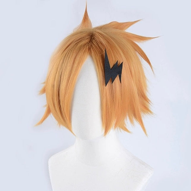 My Hero Academia Kaminari Denki Short Orange Hair Basic Wig