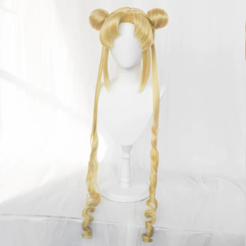 Sailor Moon Tsukino Usagi Long Silver Hair Basic Wig