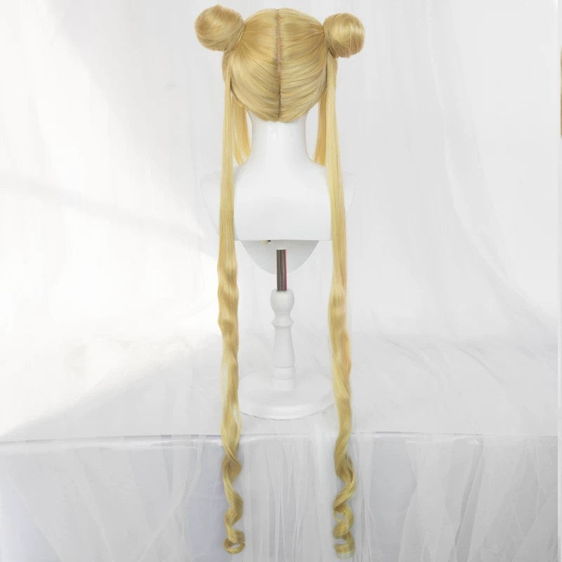 Sailor Moon Tsukino Usagi Long Silver Hair Basic Wig