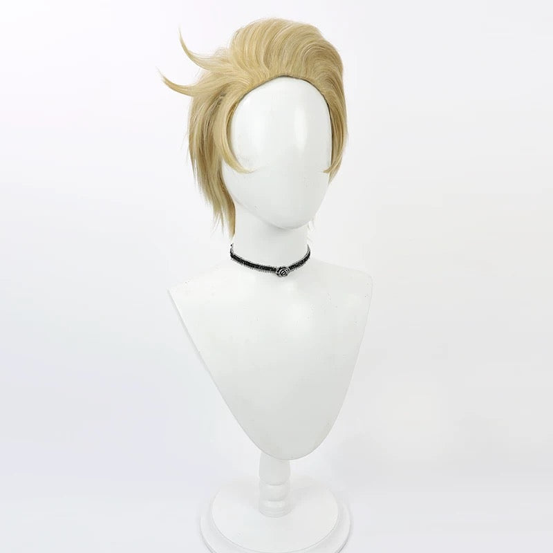 Hazbin Hotel Lucifer Short Yellow Hair Basic Wig