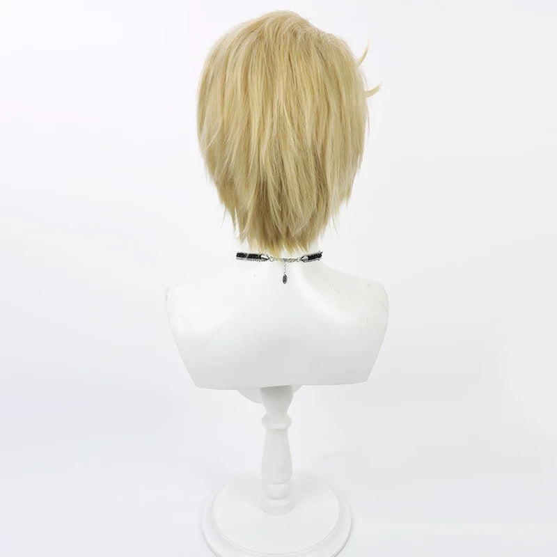 Hazbin Hotel Lucifer Short Yellow Hair Basic Wig