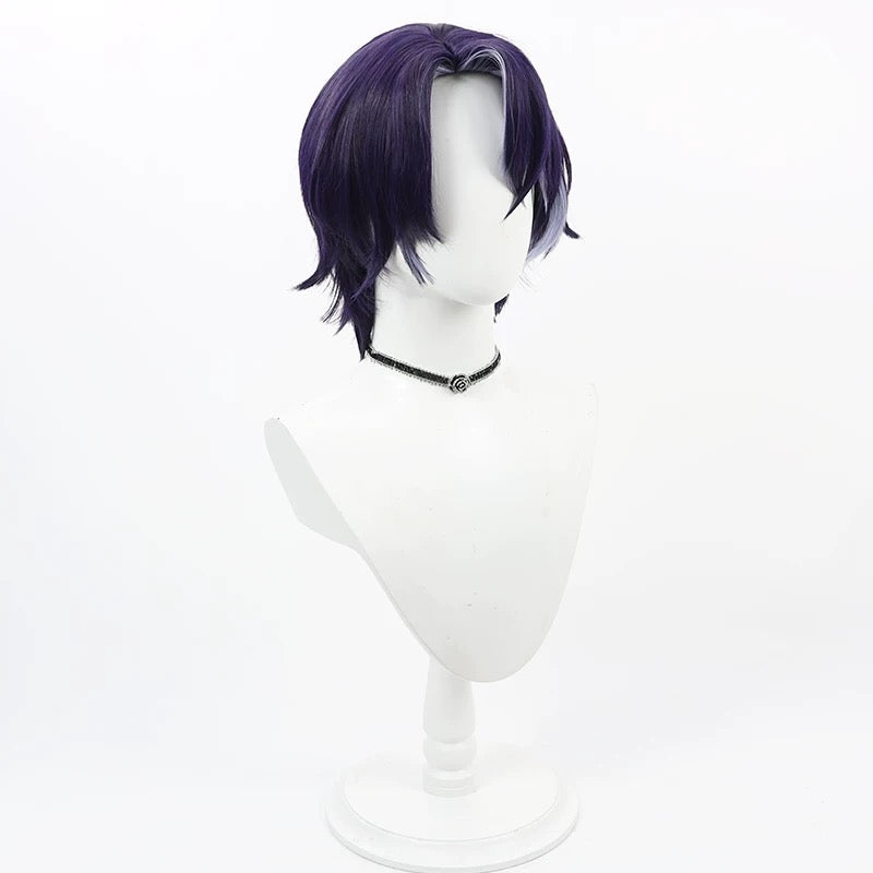 Honkai: Star Rail Dr.Ratio Short Purple Hair Basic Wig