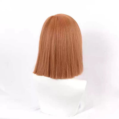 Jujutsu Kaisen Kugisaki Nobara kurze braune Haare Basic Perücke