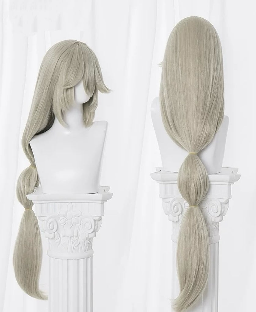 Zenless Zone Zero Alexandrina Sebastiane Long Grey Hair Basic Wig