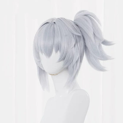 Zenless Zone Zero Soldier 11 Short Silver Bule Hair Basic Wig