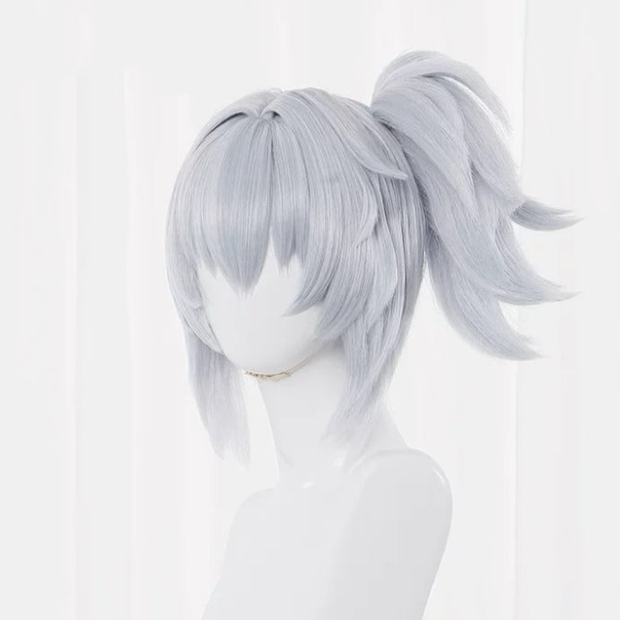 Zenless Zone Zero Soldier 11 Short Silver Bule Hair Basic Wig
