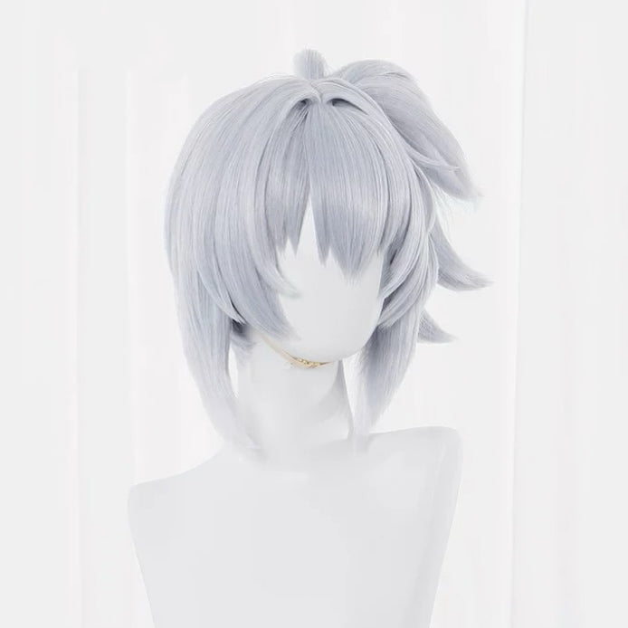 Zenless Zone Zero Soldier 11 Short Silver Bule Hair Basic Wig