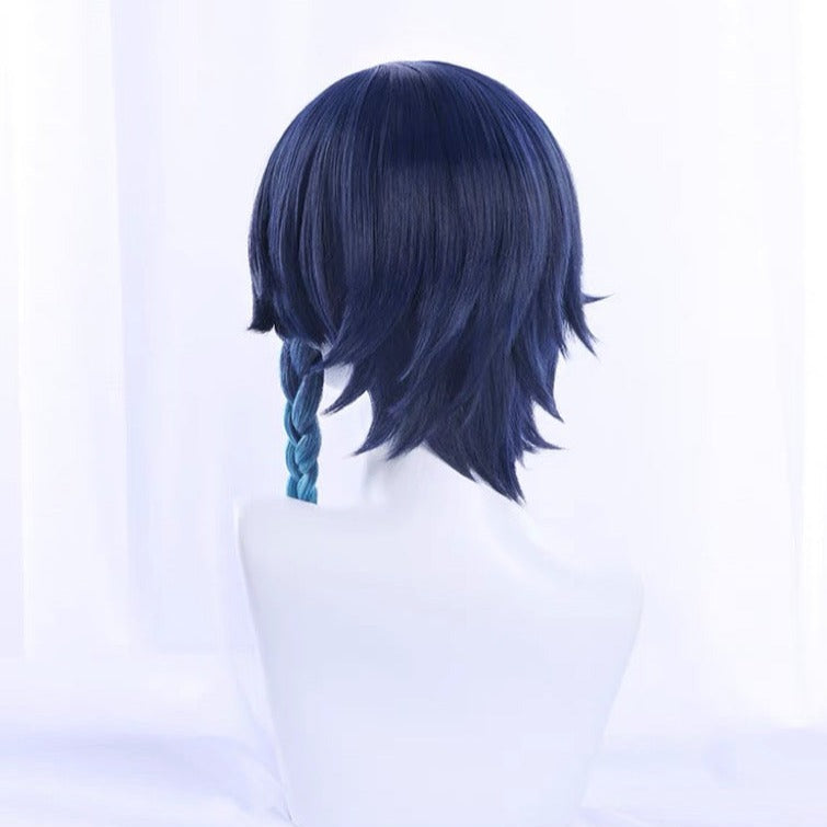 Genshin Impact Barbatos/Venti Long Blue Hair Basic Wig