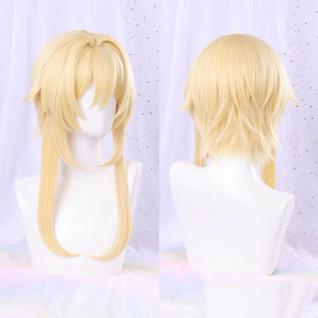 Genshin Impact Lumine Long Yellow Hair Basic Wig