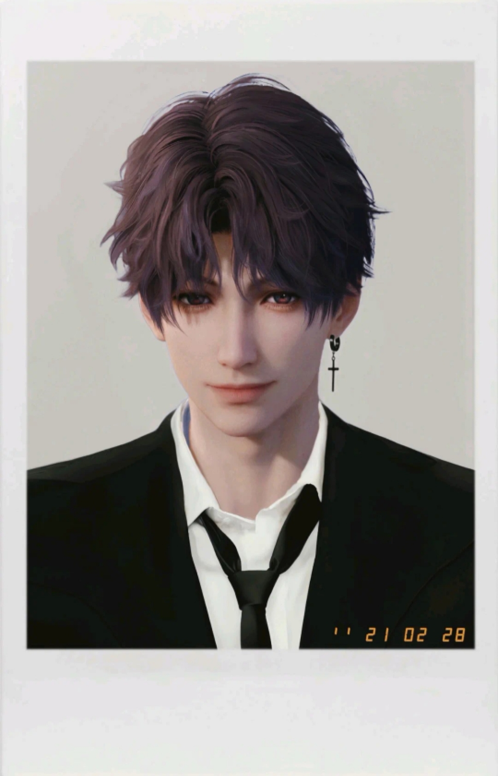 Styled Rafayel wig light purple color