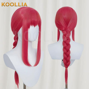 Chainsaw Man Makima Long Pink Hair Basic Wig - KOOLLIA