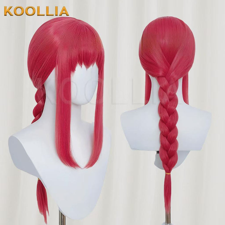Chainsaw Man Makima Long Pink Hair Basic Wig - KOOLLIA