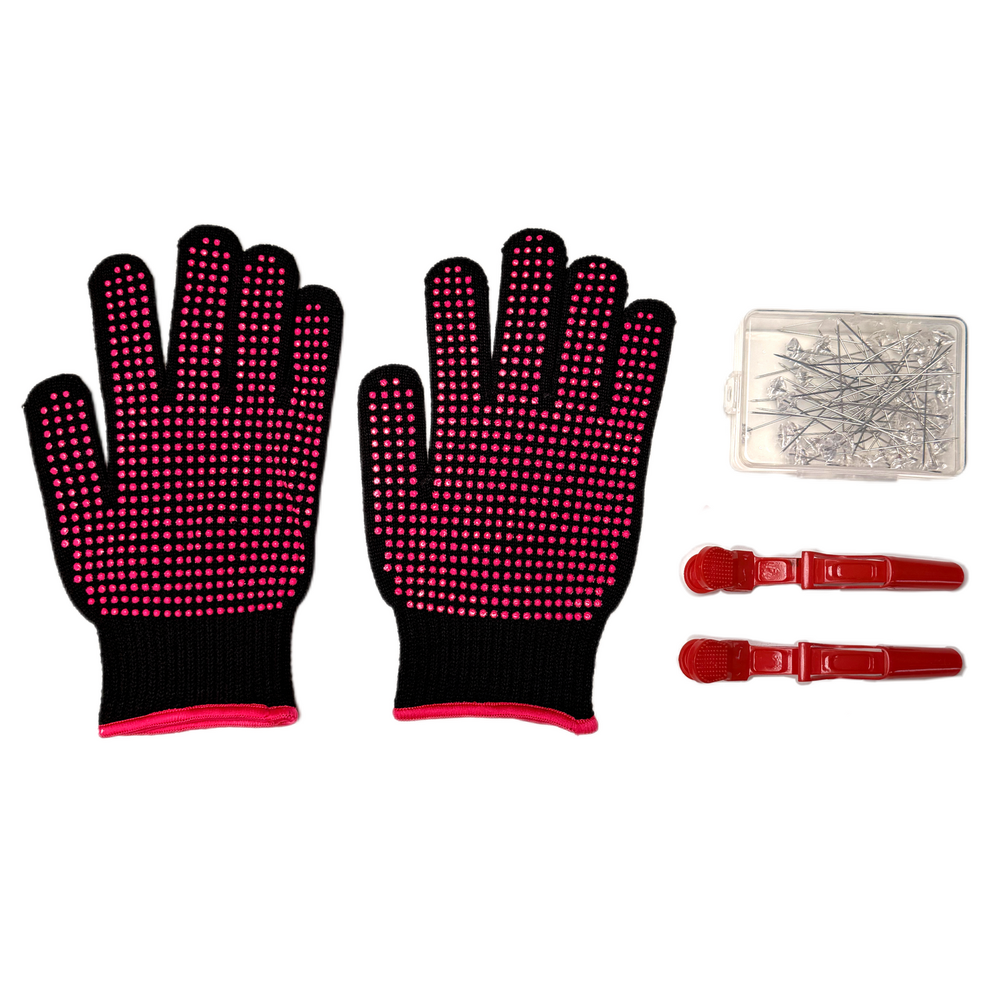 Heat-Resistant Gloves and Diamond Pins Tool Set