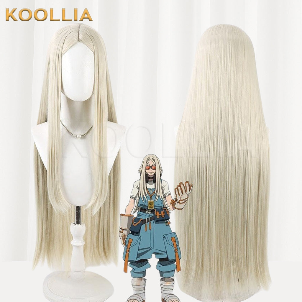 Gachi Akuta August Stilz Off-White Center Part Basic Wig