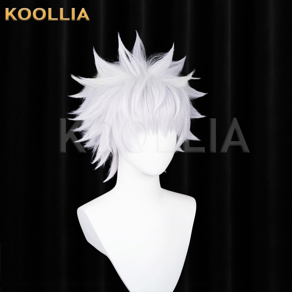 Hunter x Hunter Killua Short Silvery White Hair Basic Wig