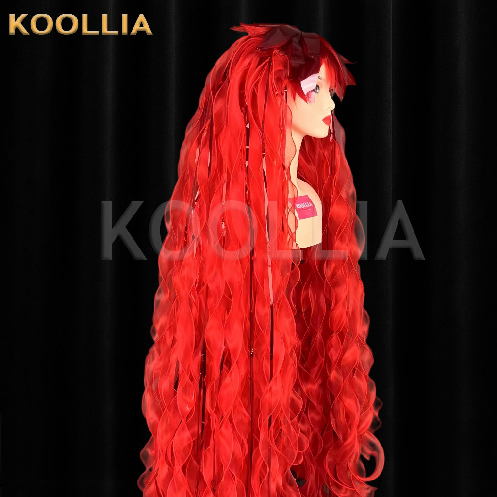 Land of the Lustrous Padparadscha Long Red Hair Basic Wig