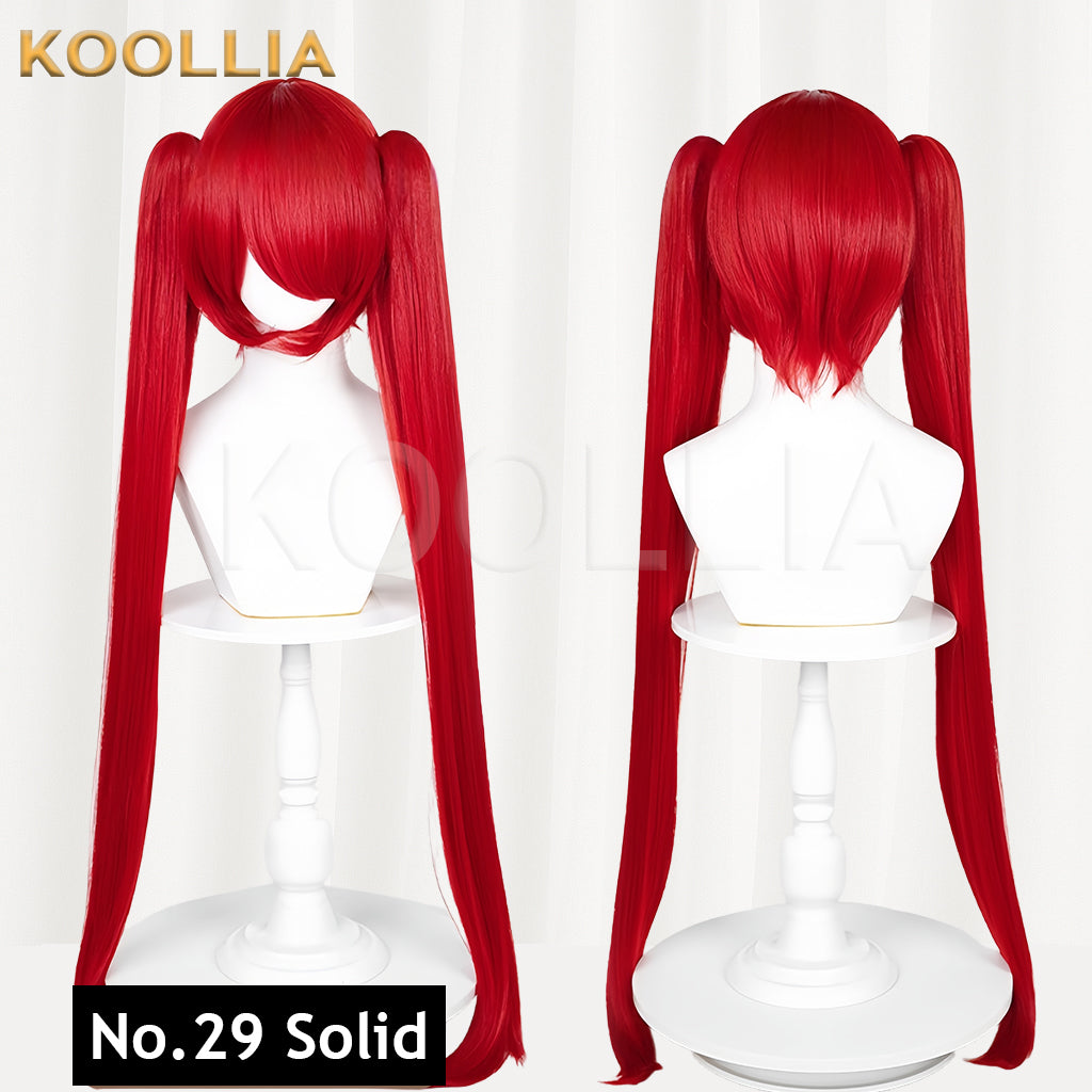 All-purpose Wig Hatsune Miku Twintails With Tiger Mouth Clip