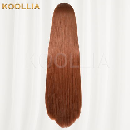 Steins;Gate Makise Kurisu Solid Warm Brown Basic Wig