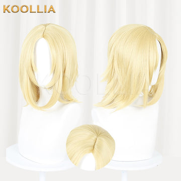 Multi-angle display of Ensemble Stars!! Tenshouin Eichi light blonde basic wig