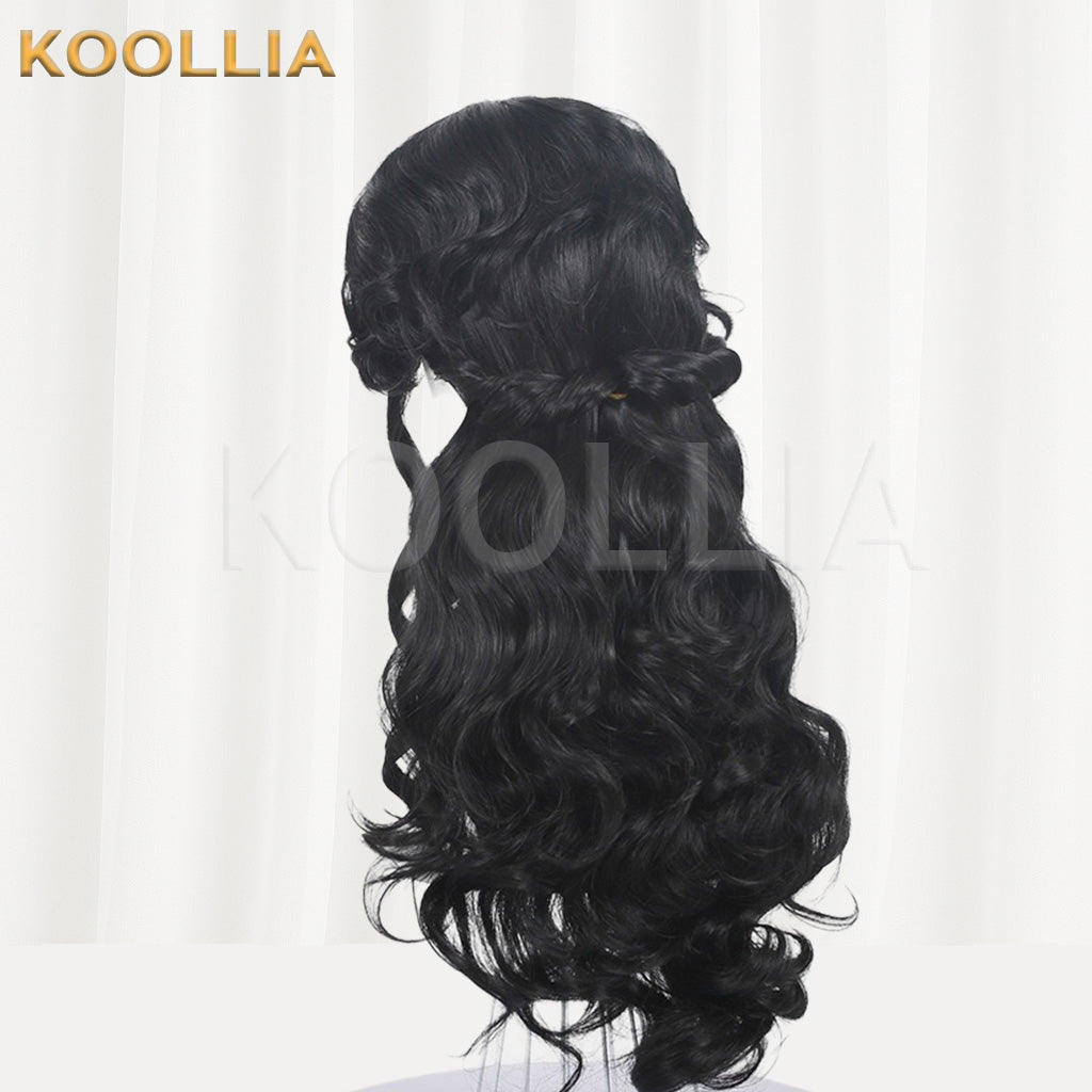 Reverse: 1999 Anjo Nala Black Center Part Long Wavy Basic Wig