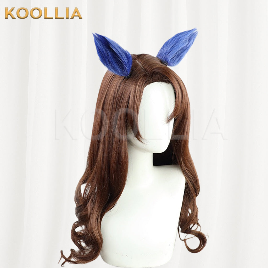 Umamusume Pretty Derby King Halo Chestnut Brown Long Hair Basic Wig