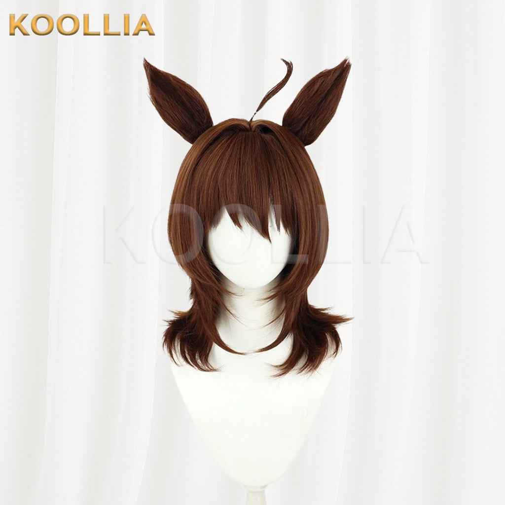 Uma Musume Pretty Derby Agnes Tachyon Brown Medium Length Basic Wig