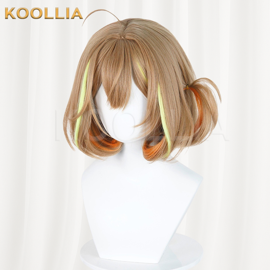 Goddess of Victory: NIKKE Anis Light Brown With Green & Orange Ombre Basic Wig