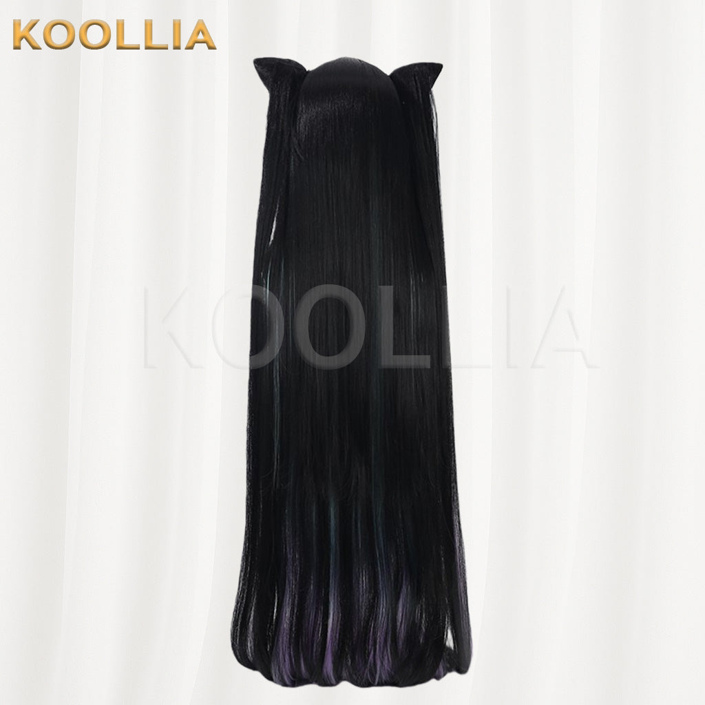 NIKKE Little Mermaid Black Gradient Double Ponytail Basic Wig