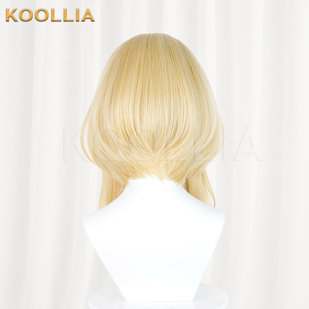 Arknights Endfield Rosie Light Blonde Medium Long Twin Tails Basic Wig