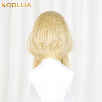Arknights Endfield Rosie Light Blonde Medium Long Twin Tails Basic Wig