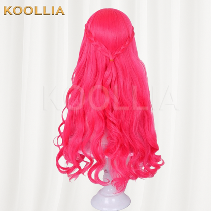 Descendants 5 Wicked Wonderland Hot Pink Long Wavy Basic Wig