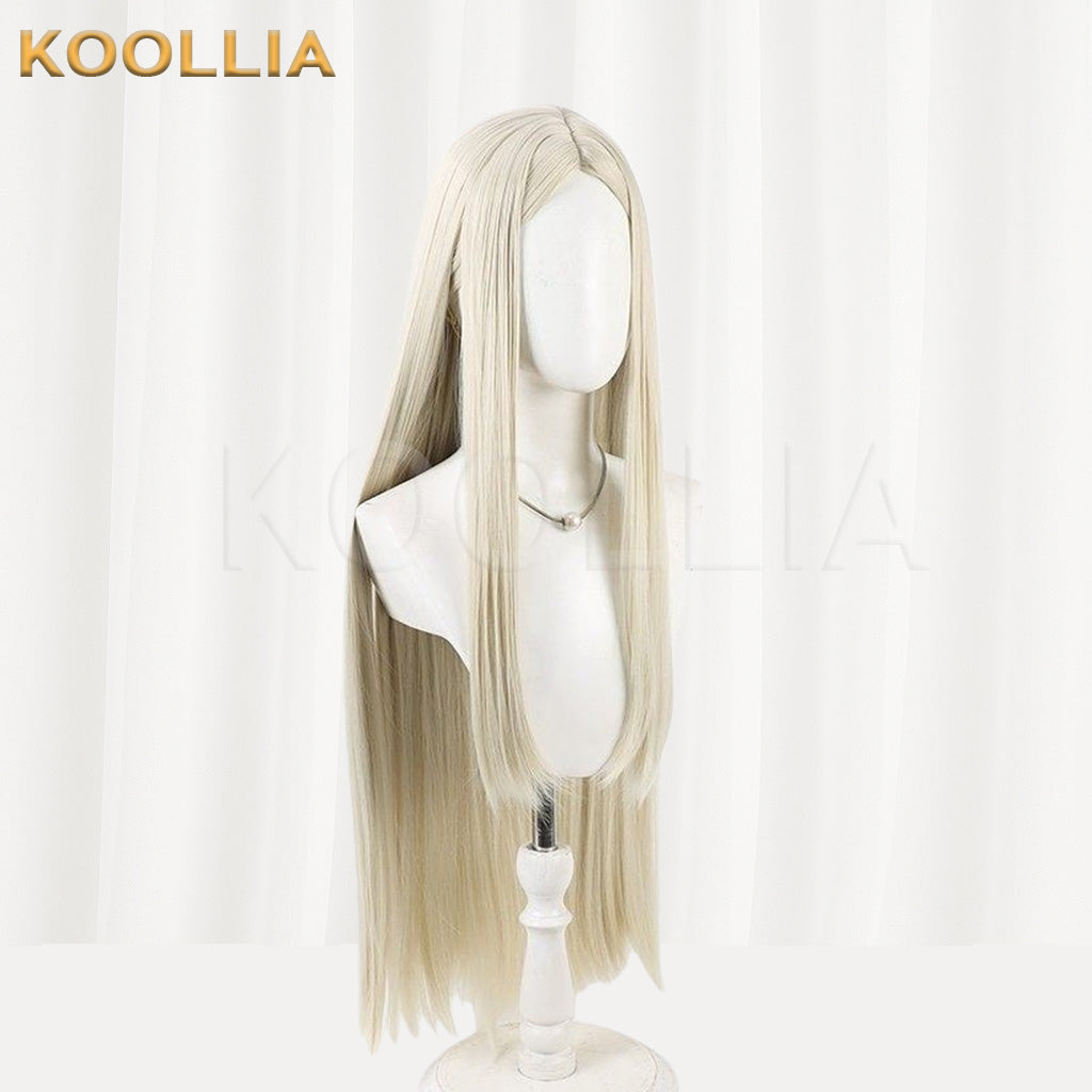 Gachi Akuta August Stilz Off-White Center Part Basic Wig