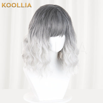 Resident Evil 9 Emily Mixed Gradient Curly Basic Wig