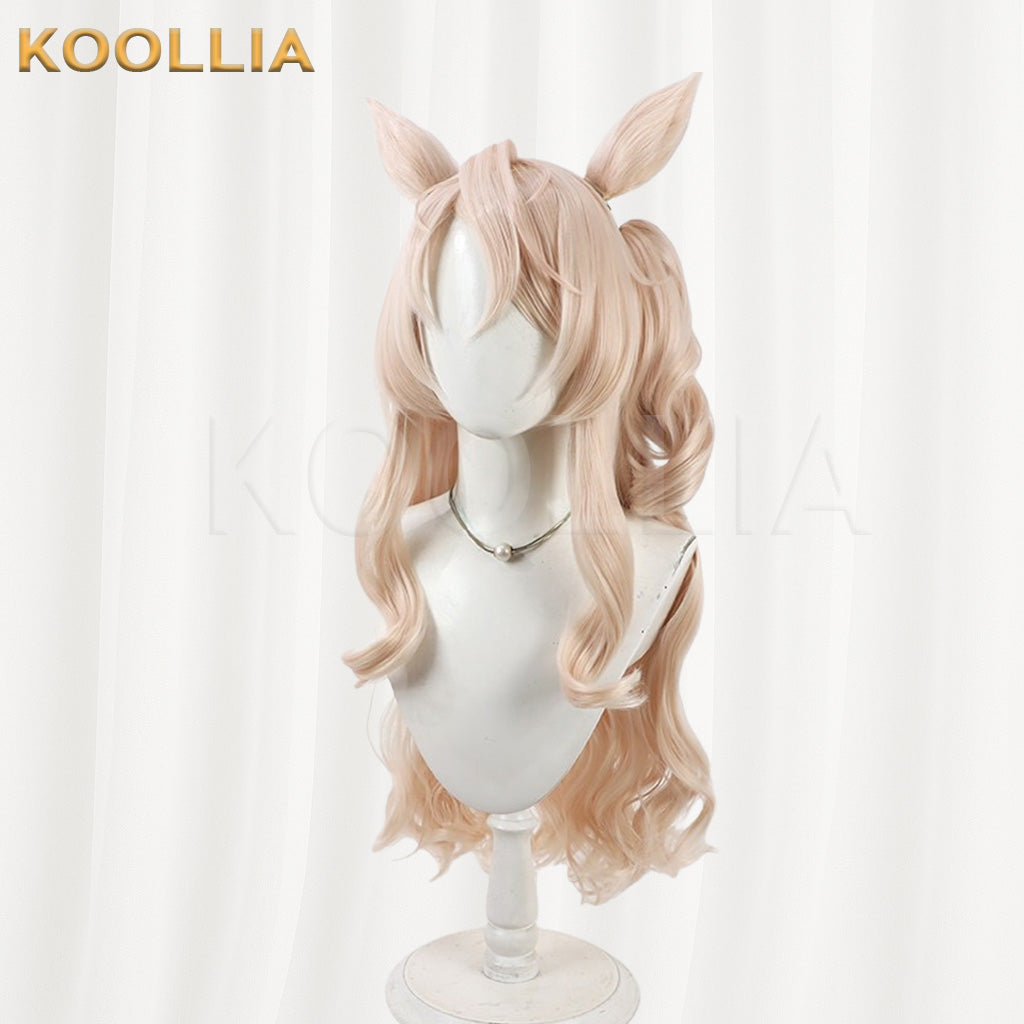 Umamusume Pretty Derby Victoire Pisa Light Golden Long Hair Basic Wig