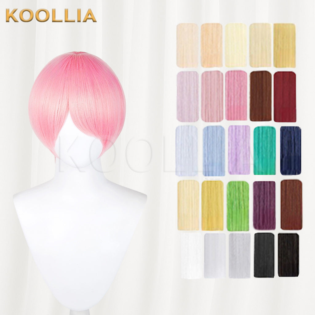 All-purpose 30cm Fluffy Mixed Fiber Short Hair Heat Resistant Basic Wig