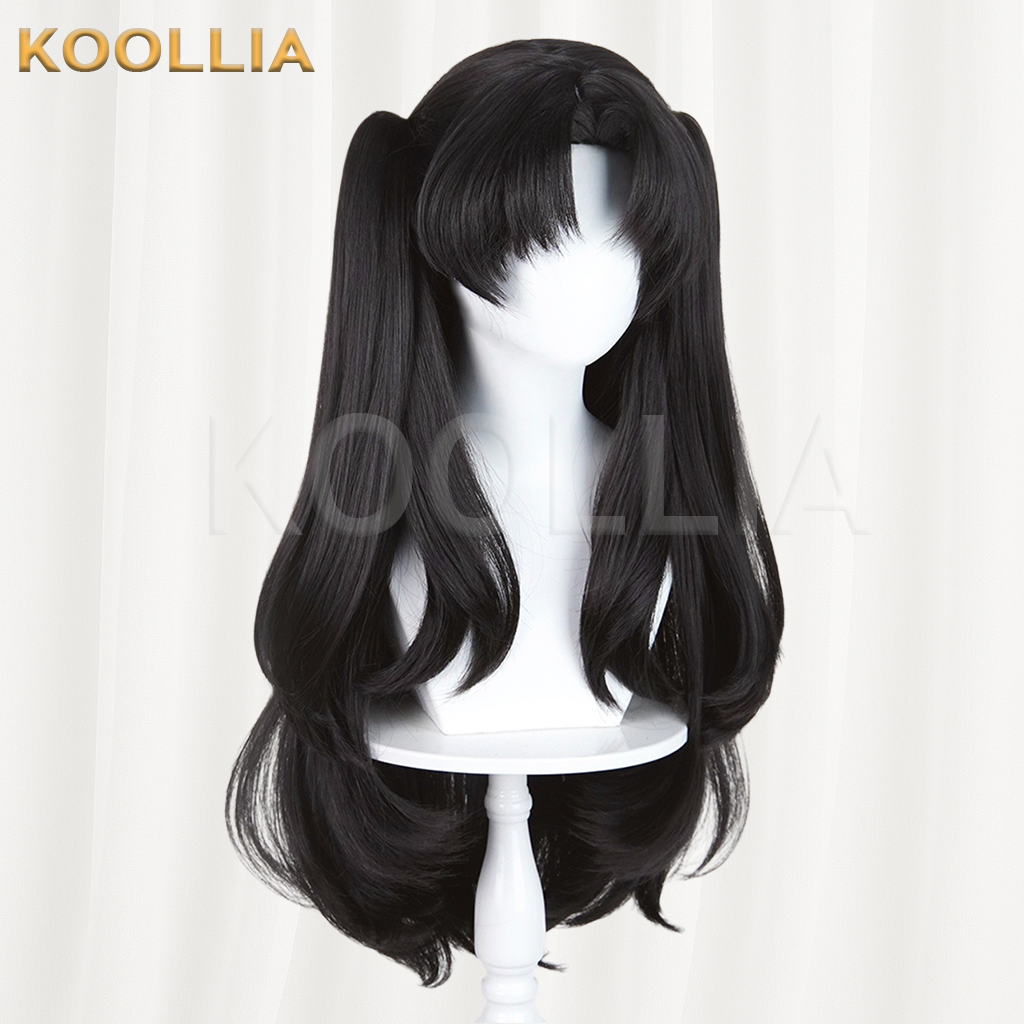 Honkai: Star Rail Rin Tohsaka Solid Matte Black Basic Wig