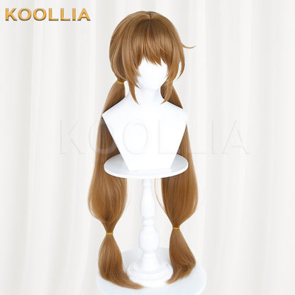 Honor of Kings Da Qiao Breeze As Poem Brown Ponytail Basic Wig