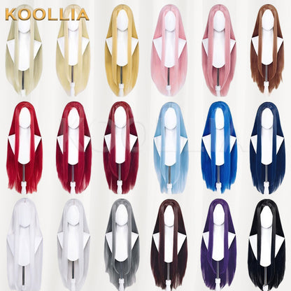 All-purpose 100cm Middle Part Long Straight Multi-color Universal Cosplay Styling Practice Basic Wig
