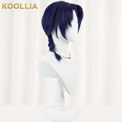 Nijisanji Hanakago Tsubasa Navy Blue Basic Wig