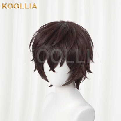 Bungo Stray Dogs Dazai Osamu Short Brown Hair Basic Wig