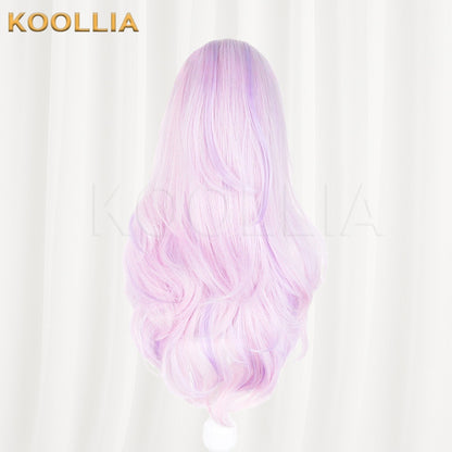 Jujutsu Kaisen Uro Takako Pink Purple Long Wavy Curly Basic Wig
