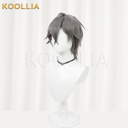 Zenless Zone Zero Protagonist Zhe Dark Gray Textured Spiky Short Basic Wig