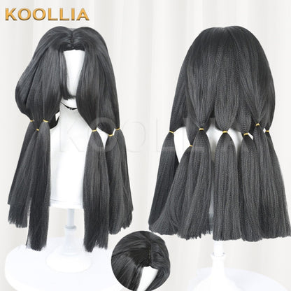 Garfield Abyss Wraith Jaba Pure Black Thick Fluffy Basic Wig