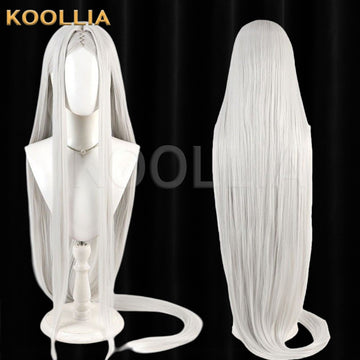 Front view of NIKKE: Goddess of Victory Leviathan Silver Hair Basic Wig